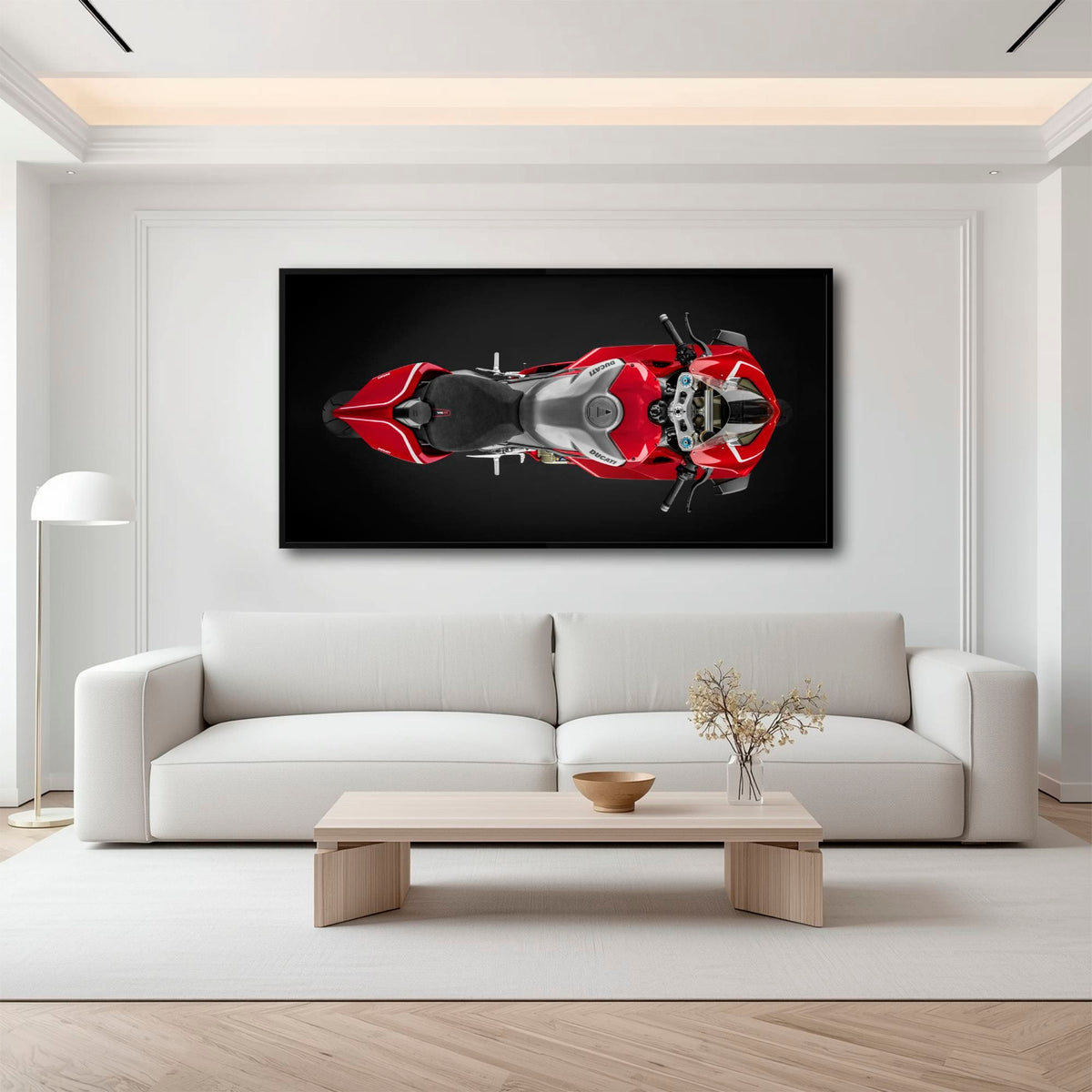 Ducati Panigale V4 R Wall Art – Red Superbike Canvas Print Motorcycle