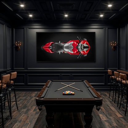 Ducati Panigale V4 R Wall Art – Red Superbike Canvas Print Motorcycle