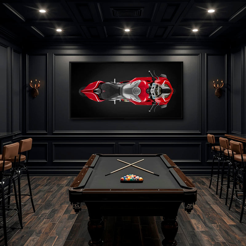 Ducati Panigale V4 R Wall Art – Red Superbike Canvas Print Motorcycle