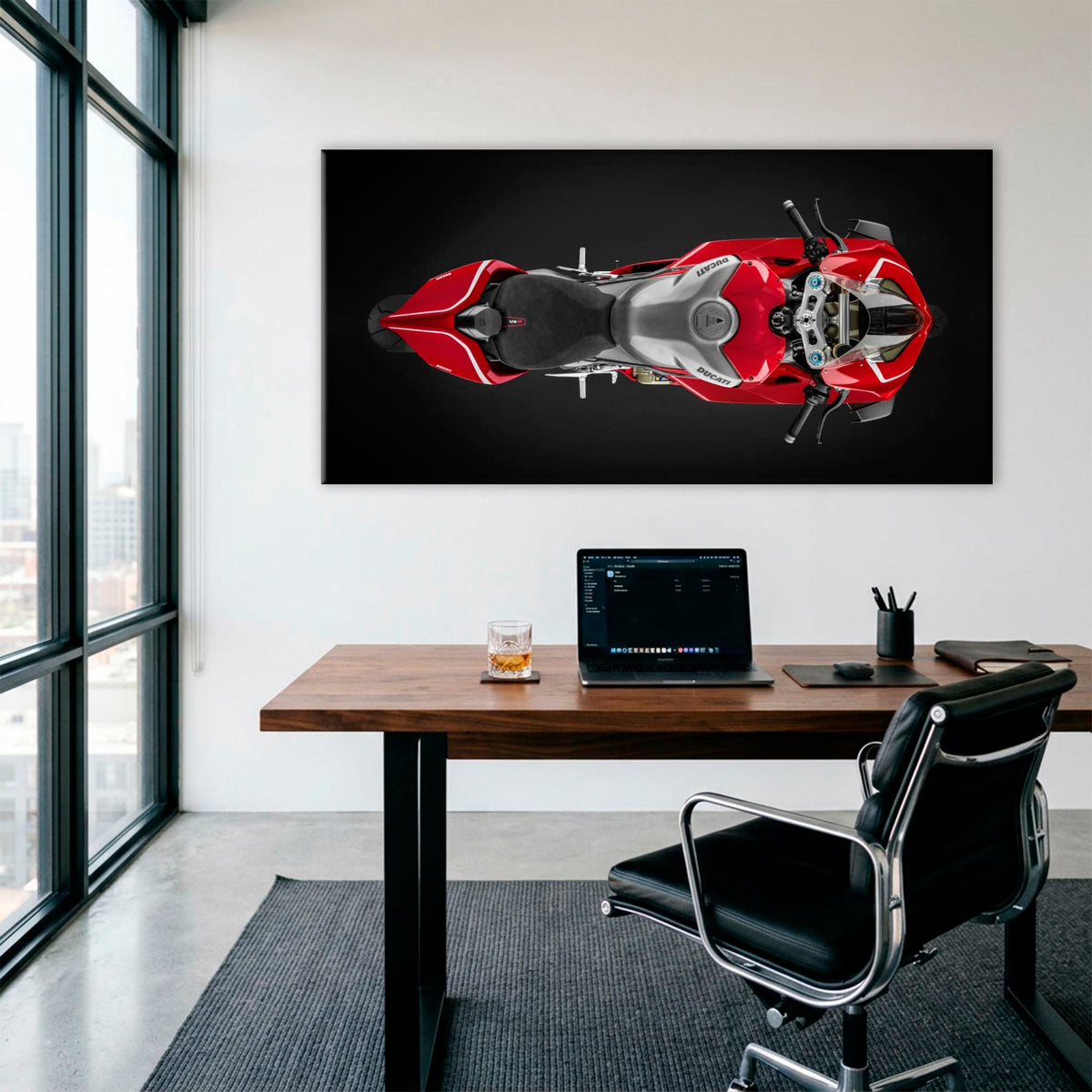 Ducati Panigale V4 R Wall Art – Red Superbike Canvas Print Motorcycle
