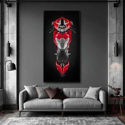 Ducati Panigale V4 R Wall Art – Red Superbike Canvas Print Motorcycle