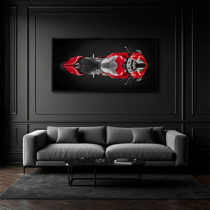 Ducati Panigale V4 R Wall Art – Red Superbike Canvas Print Motorcycle