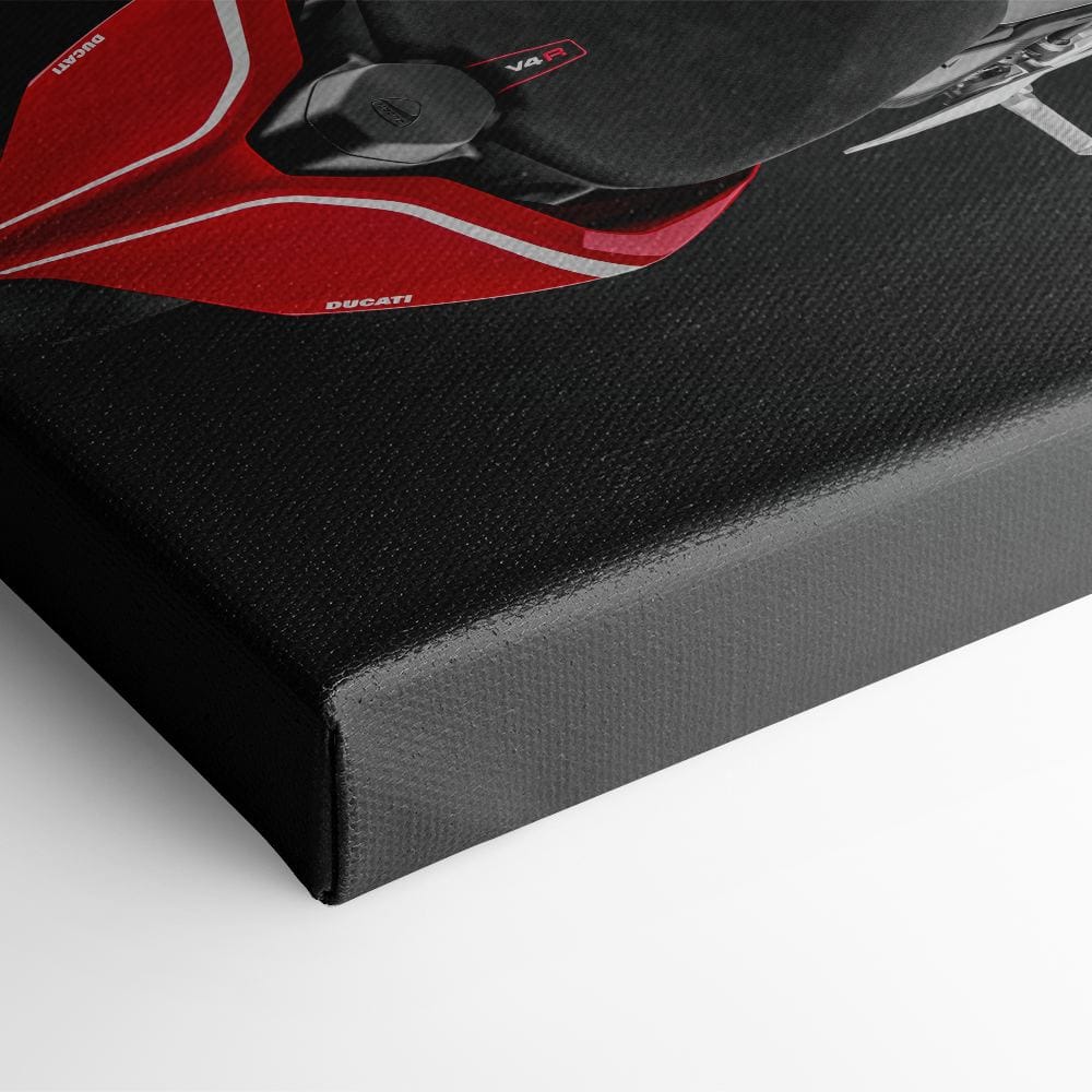 Ducati Panigale V4 R Wall Art – Red Superbike Canvas Print Motorcycle