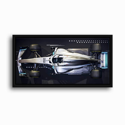 Mercedes-AMG W09 EQ Power+ Silver Arrow Wall Art – F1 Canvas Print Cars