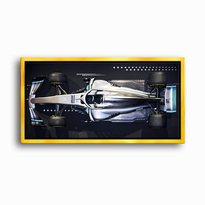Mercedes-AMG W09 EQ Power+ Silver Arrow Wall Art – F1 Canvas Print Cars