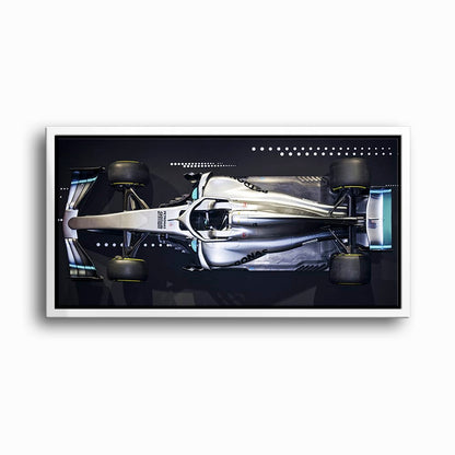 Mercedes-AMG W09 EQ Power+ Silver Arrow Wall Art – F1 Canvas Print Cars