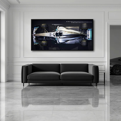 Mercedes-AMG W09 EQ Power+ Silver Arrow Wall Art – F1 Canvas Print Cars