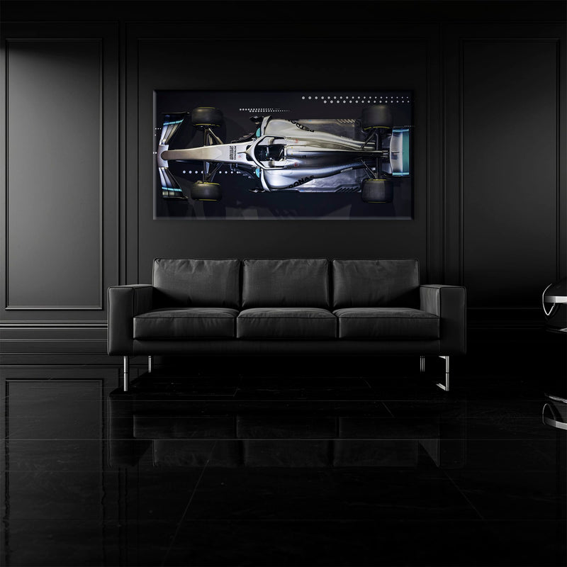 Mercedes-AMG W09 EQ Power+ Silver Arrow Wall Art – F1 Canvas Print Cars