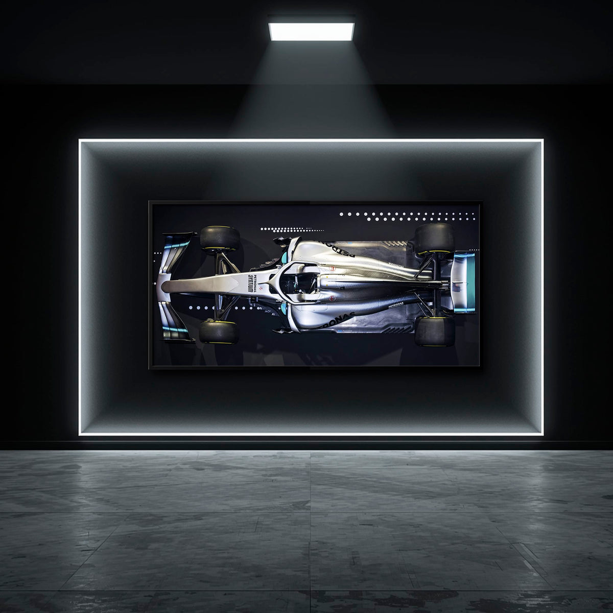 Mercedes-AMG W09 EQ Power+ Silver Arrow Wall Art – F1 Canvas Print Cars