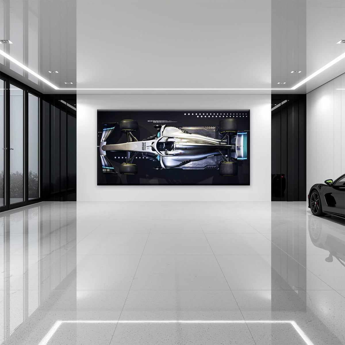 Mercedes-AMG W09 EQ Power+ Silver Arrow Wall Art – F1 Canvas Print Cars