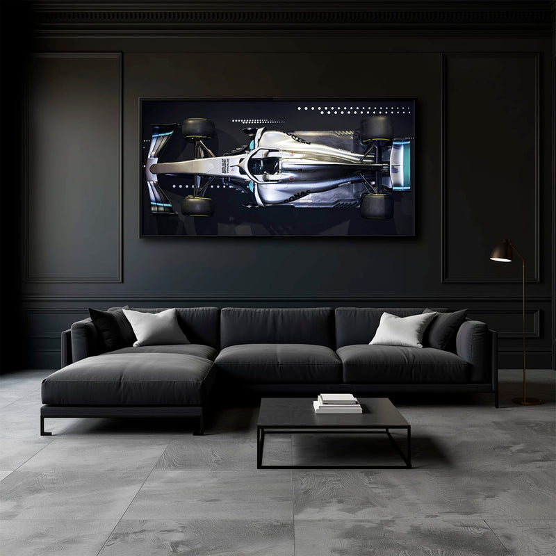 Mercedes-AMG W09 EQ Power+ Silver Arrow Wall Art – F1 Canvas Print Cars