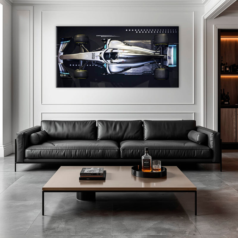 Mercedes-AMG W09 EQ Power+ Silver Arrow Wall Art – F1 Canvas Print Cars