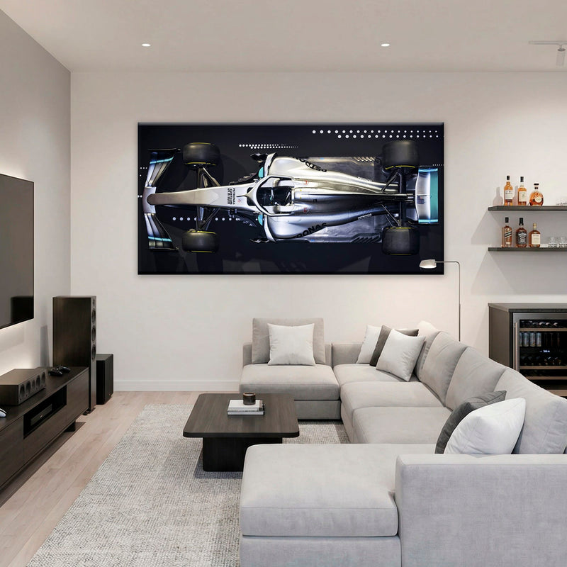 Mercedes-AMG W09 EQ Power+ Silver Arrow Wall Art – F1 Canvas Print Cars
