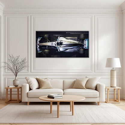 Mercedes-AMG W09 EQ Power+ Silver Arrow Wall Art – F1 Canvas Print Cars