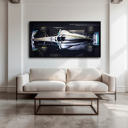 Mercedes-AMG W09 EQ Power+ Silver Arrow Wall Art – F1 Canvas Print Cars