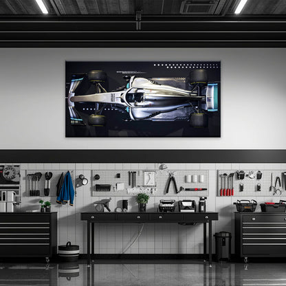 Mercedes-AMG W09 EQ Power+ Silver Arrow Wall Art – F1 Canvas Print Cars