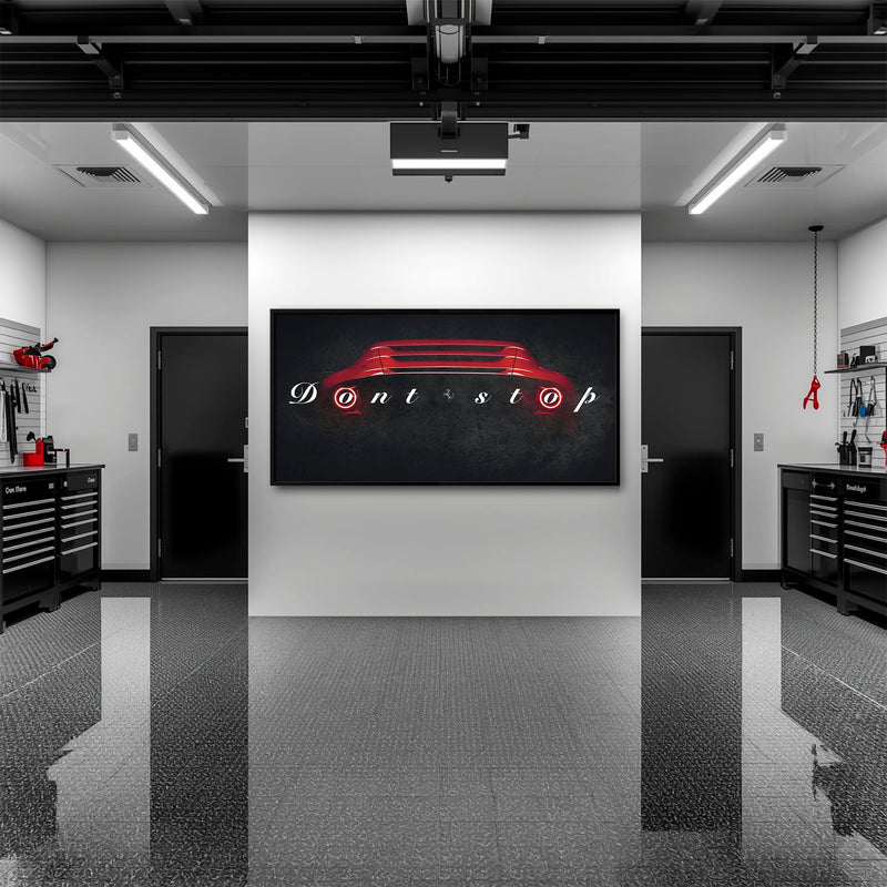 Red Ferrari Canvas Print  | Motivational Office Decor Cars