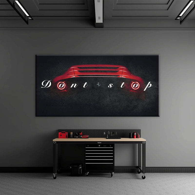 Red Ferrari Canvas Print  | Motivational Office Decor Cars