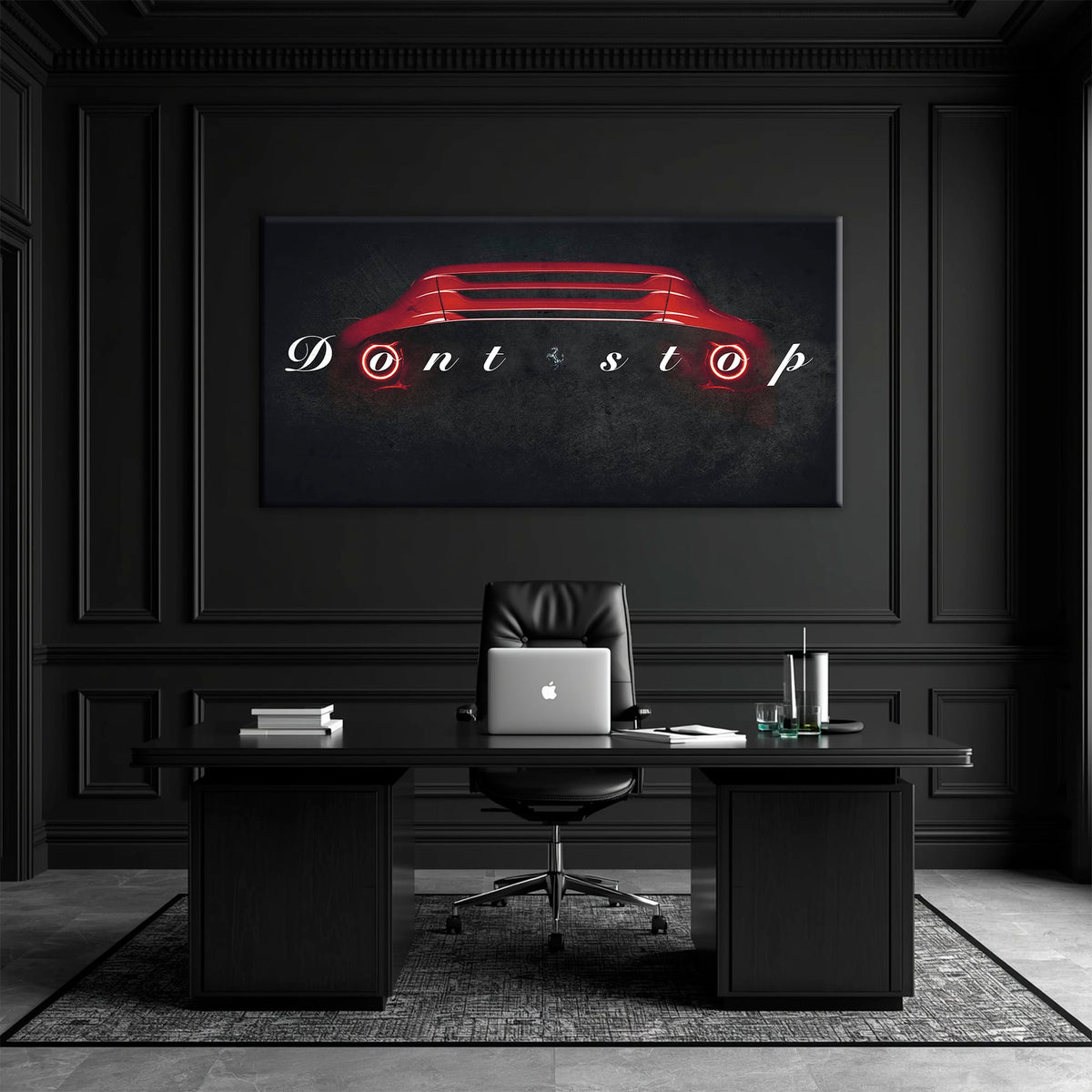 Red Ferrari Canvas Print  | Motivational Office Decor Cars