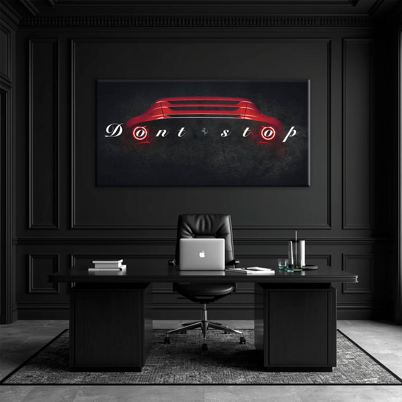 Red Ferrari Canvas Print  | Motivational Office Decor Cars