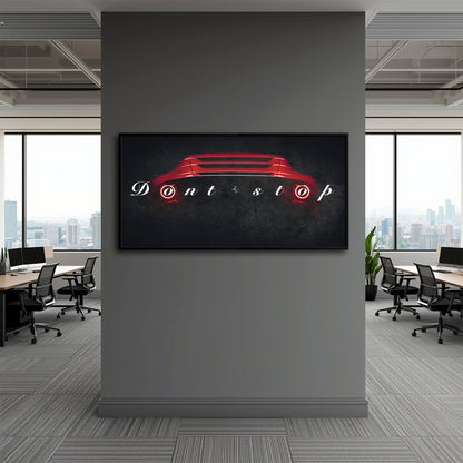 Red Ferrari Canvas Print  | Motivational Office Decor Cars