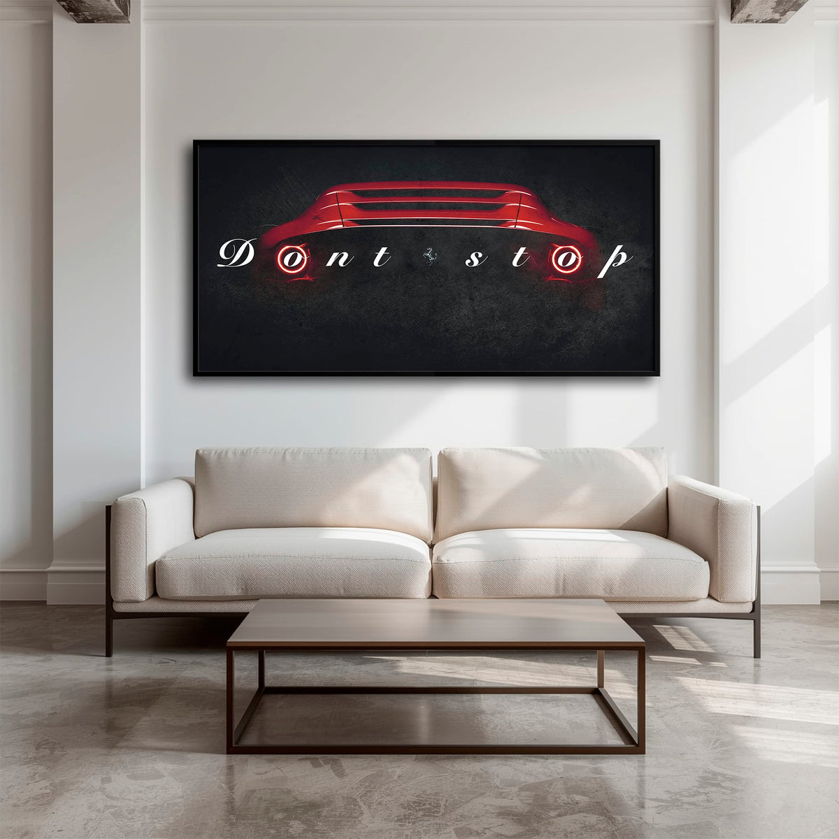 Red Ferrari Canvas Print  | Motivational Office Decor Cars