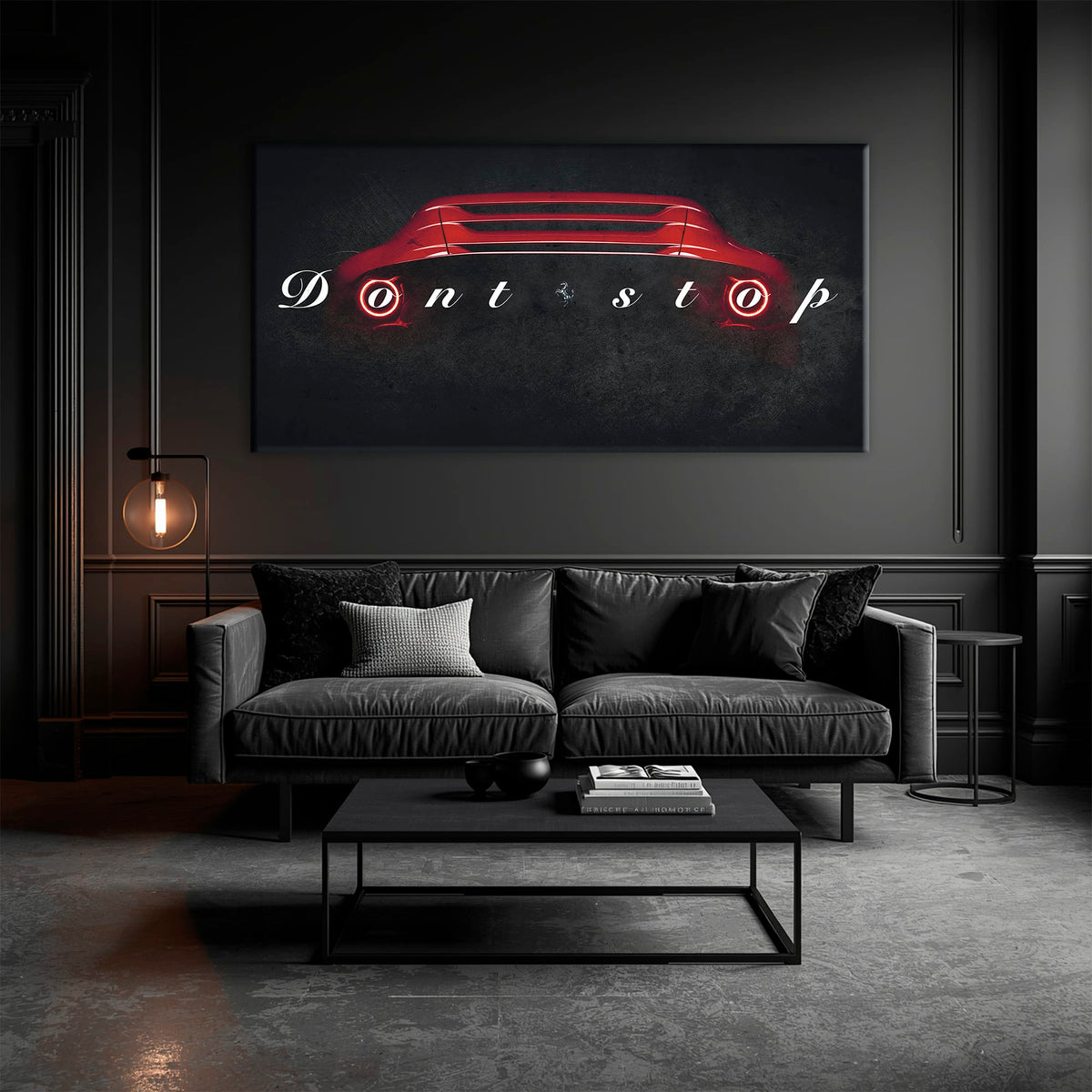 Red Ferrari Canvas Print  | Motivational Office Decor Cars