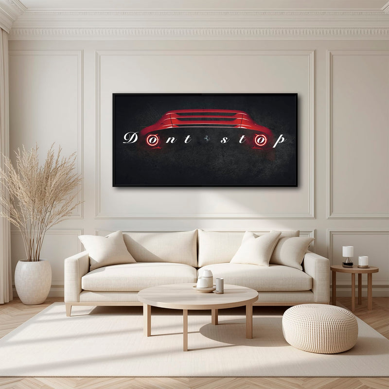Red Ferrari Canvas Print  | Motivational Office Decor Cars
