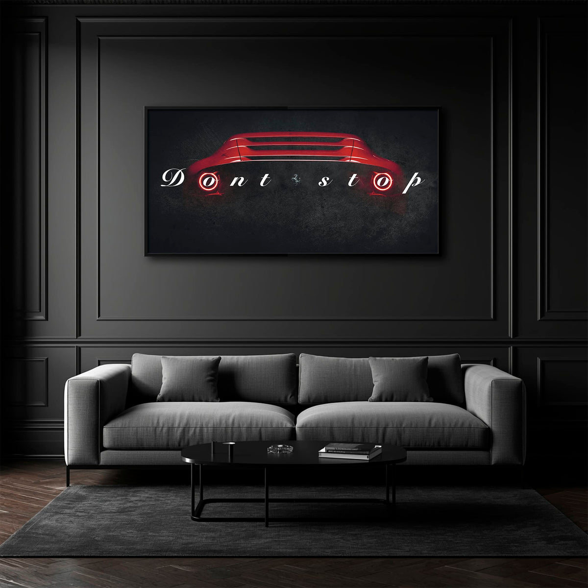 Red Ferrari Canvas Print  | Motivational Office Decor Cars