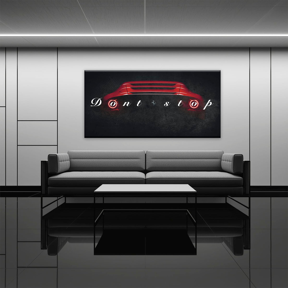 Red Ferrari Canvas Print  | Motivational Office Decor Cars