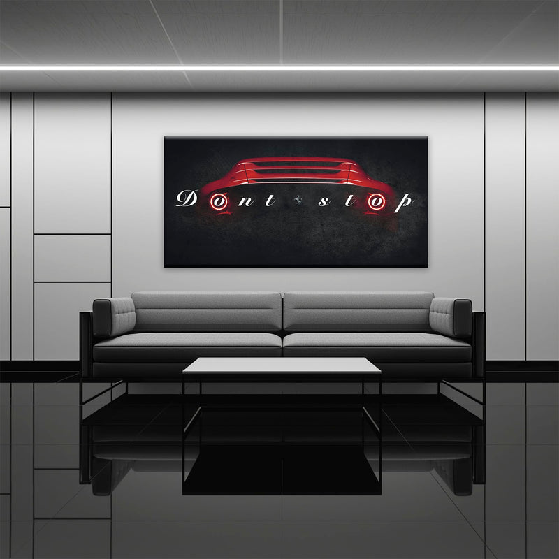 Red Ferrari Canvas Print  | Motivational Office Decor Cars