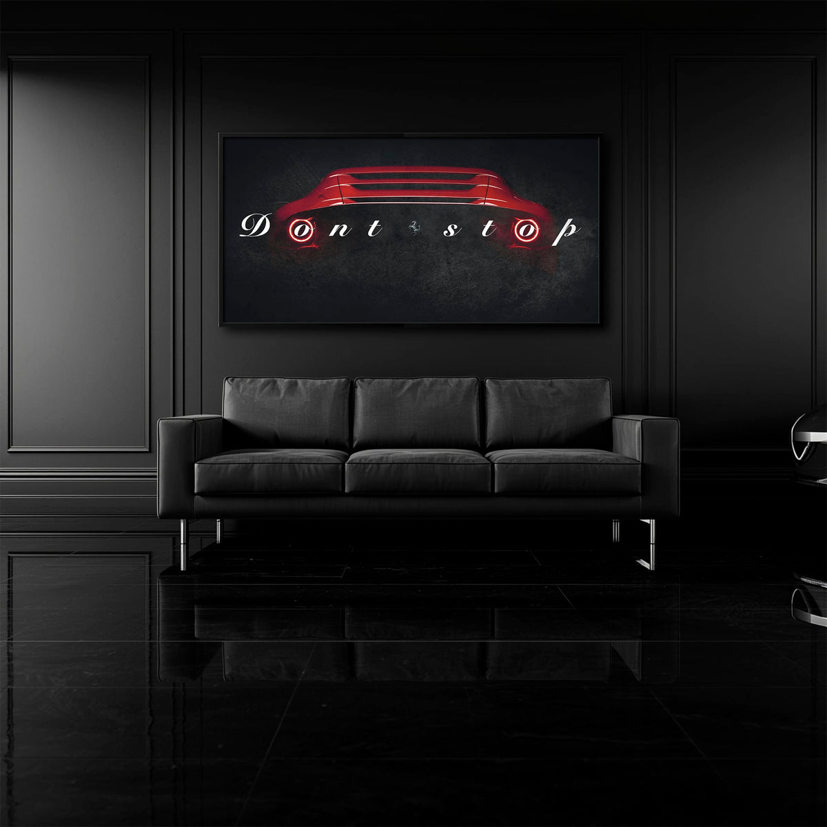 Red Ferrari Canvas Print  | Motivational Office Decor Cars
