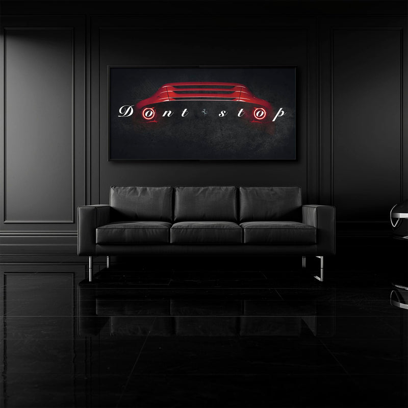 Red Ferrari Canvas Print  | Motivational Office Decor Cars