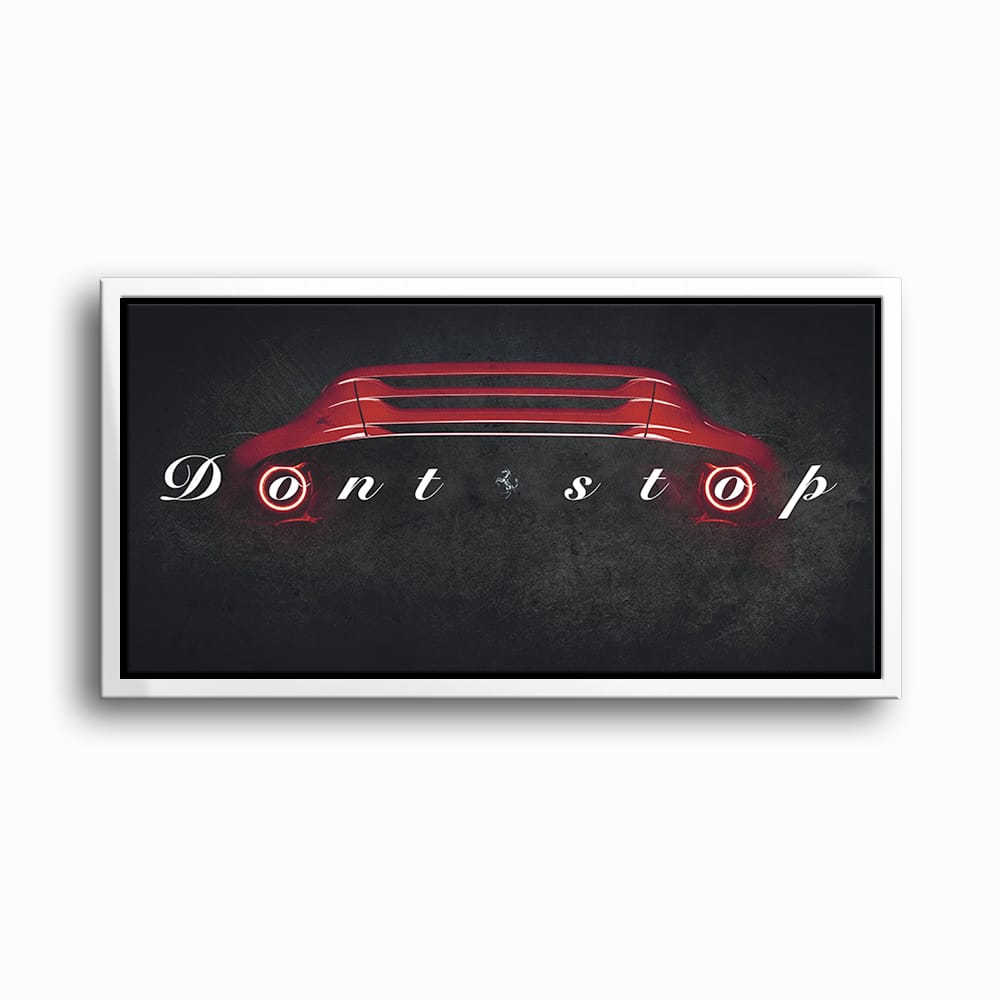 Red Ferrari Canvas Print  | Motivational Office Decor Cars