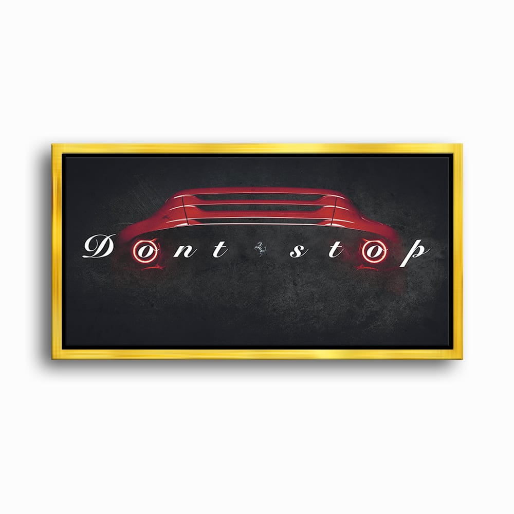 Red Ferrari Canvas Print  | Motivational Office Decor Cars