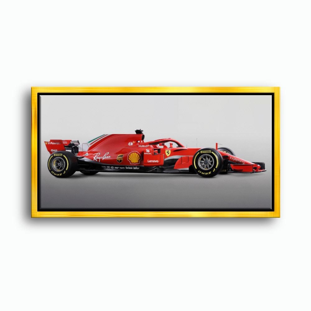 Ferrari SF71H Racing Legacy Canvas Print -Formula One Wall Art Cars