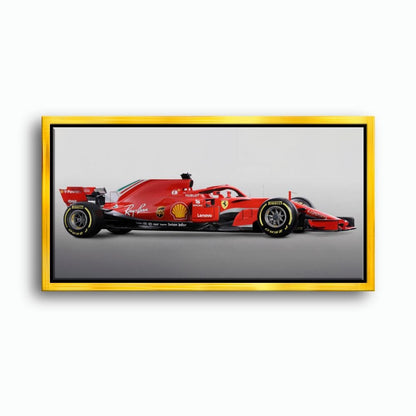 Ferrari SF71H Racing Legacy Canvas Print -Formula One Wall Art Cars