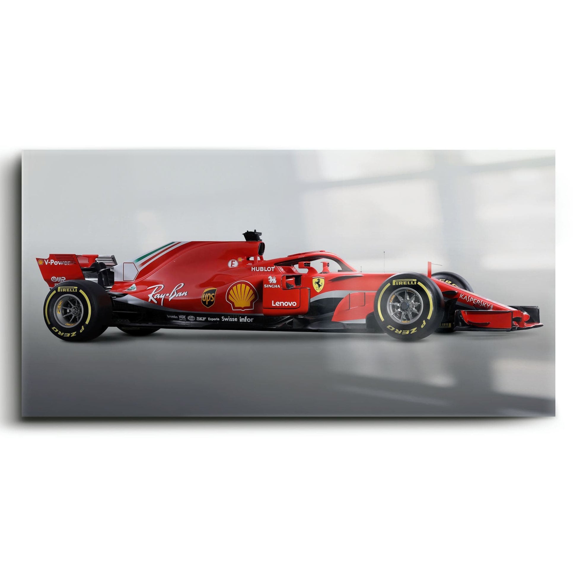 Ferrari SF71H Racing Legacy Canvas Print -Formula One Wall Art Cars