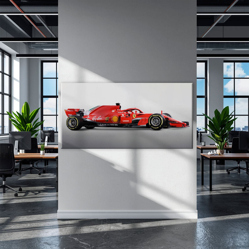 Ferrari SF71H Racing Legacy Canvas Print -Formula One Wall Art Cars
