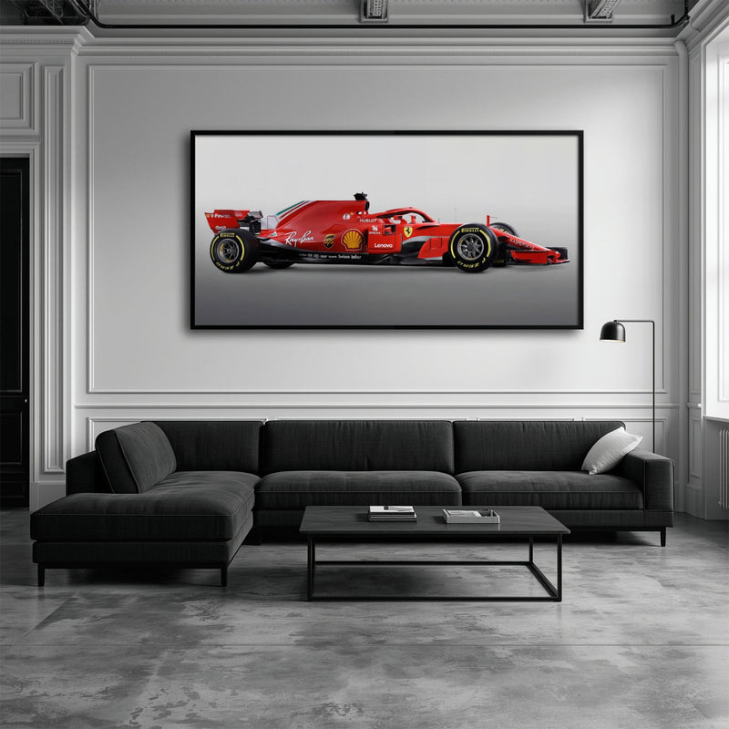 Ferrari SF71H Racing Legacy Canvas Print -Formula One Wall Art Cars