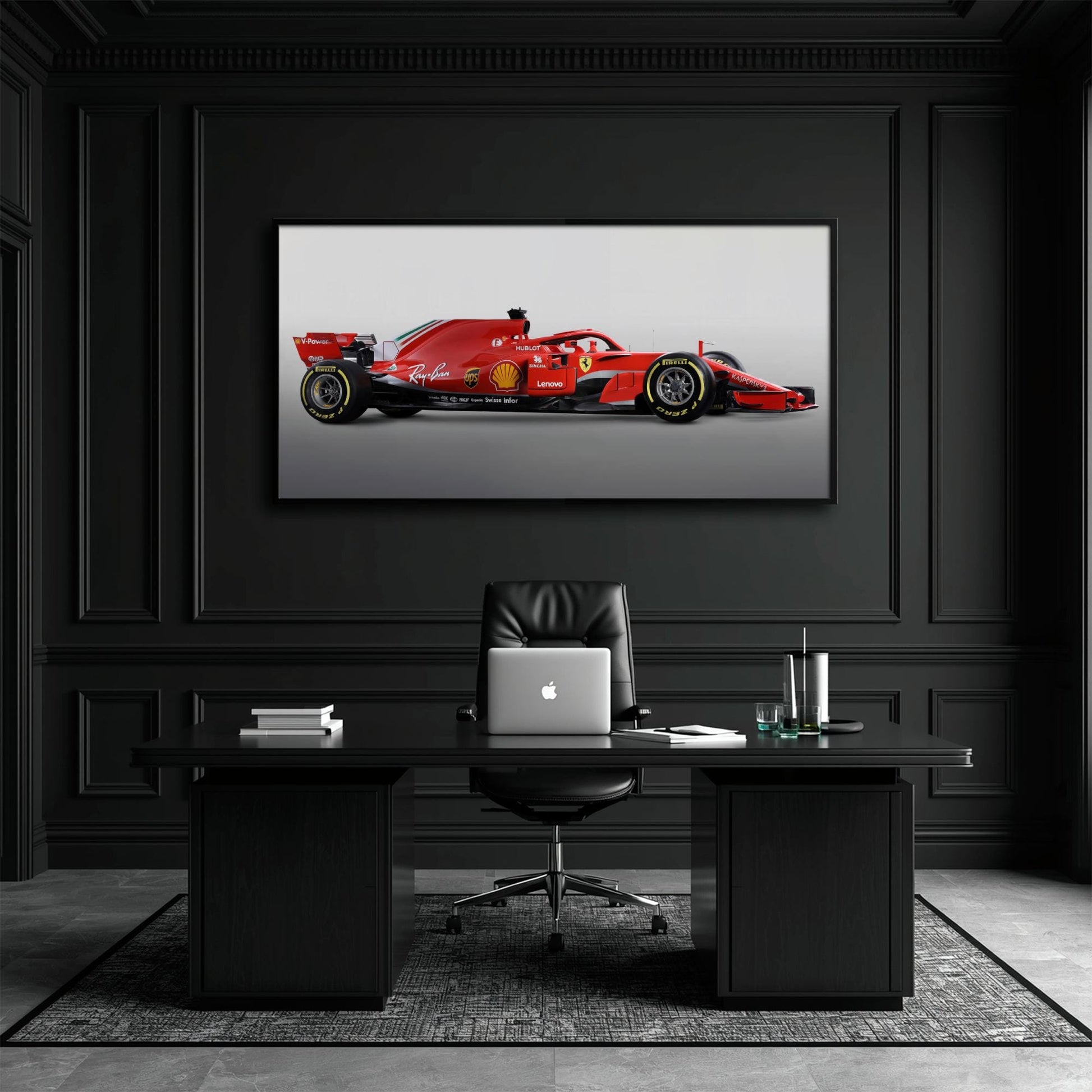 Ferrari SF71H Racing Legacy Canvas Print -Formula One Wall Art Cars