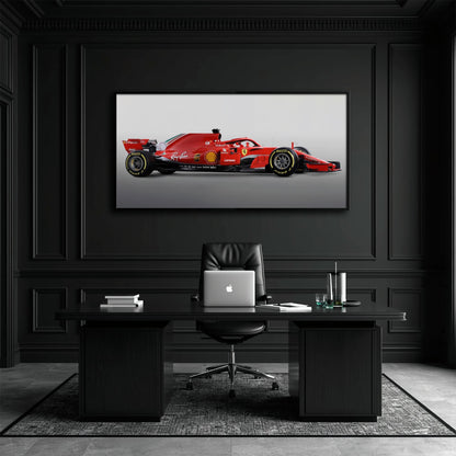 Ferrari SF71H Racing Legacy Canvas Print -Formula One Wall Art Cars