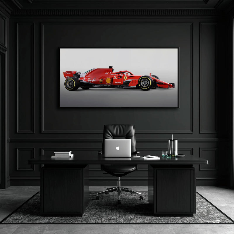 Ferrari SF71H Racing Legacy Canvas Print -Formula One Wall Art Cars