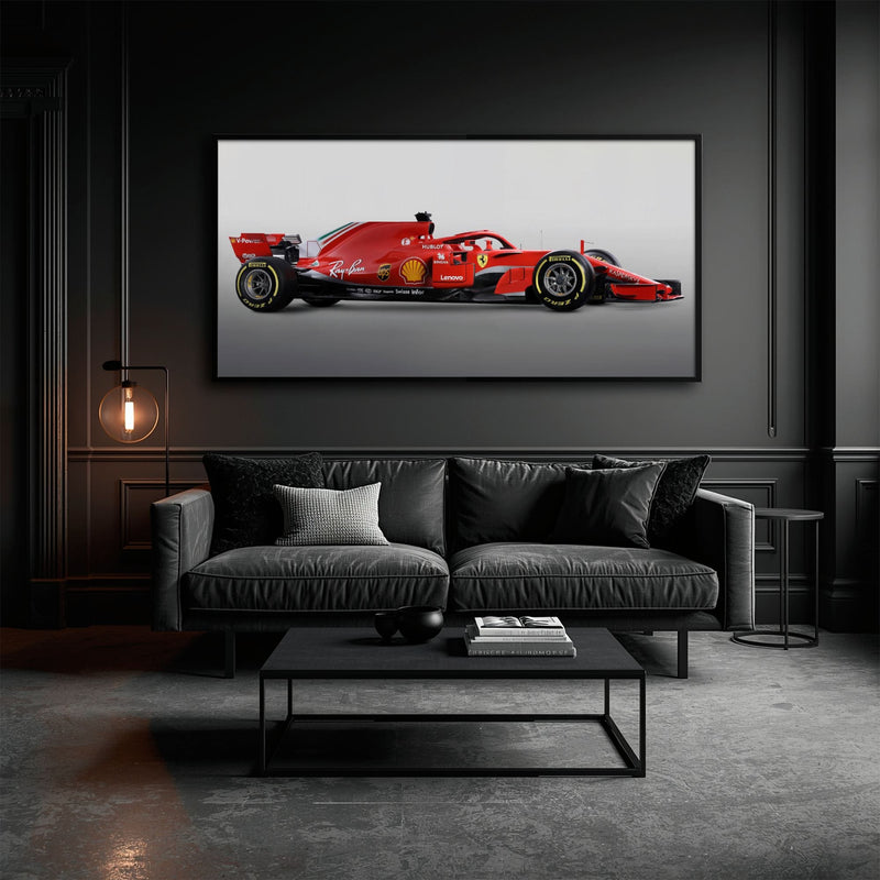 Ferrari SF71H Racing Legacy Canvas Print -Formula One Wall Art Cars