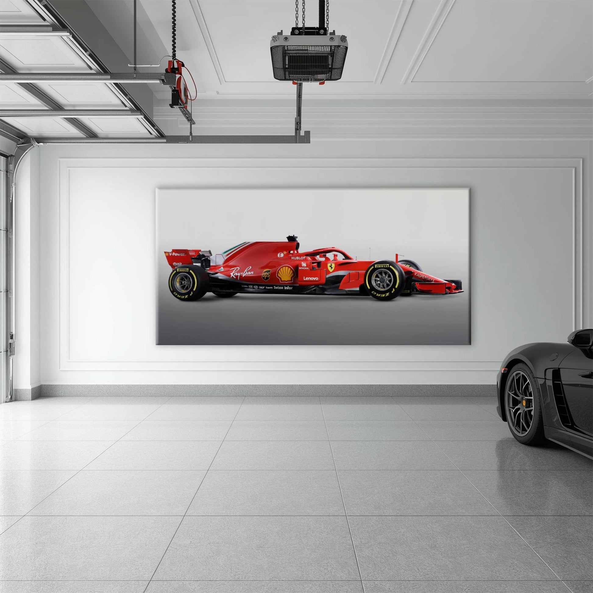 Ferrari SF71H Racing Legacy Canvas Print -Formula One Wall Art Cars