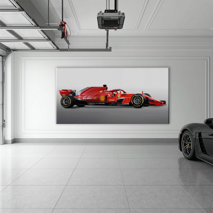 Ferrari SF71H Racing Legacy Canvas Print -Formula One Wall Art Cars