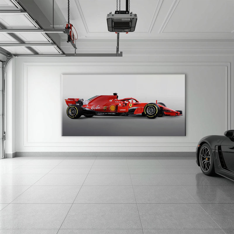 Ferrari SF71H Racing Legacy Canvas Print -Formula One Wall Art Cars
