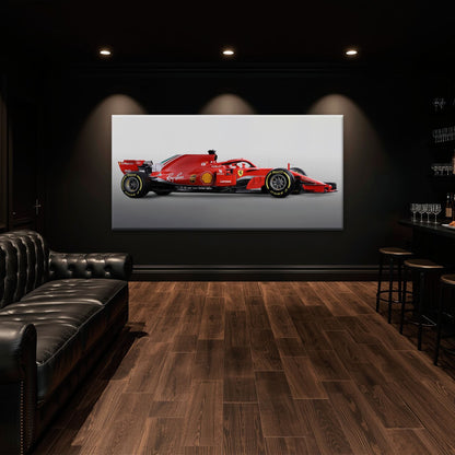 Ferrari SF71H Racing Legacy Canvas Print -Formula One Wall Art Cars