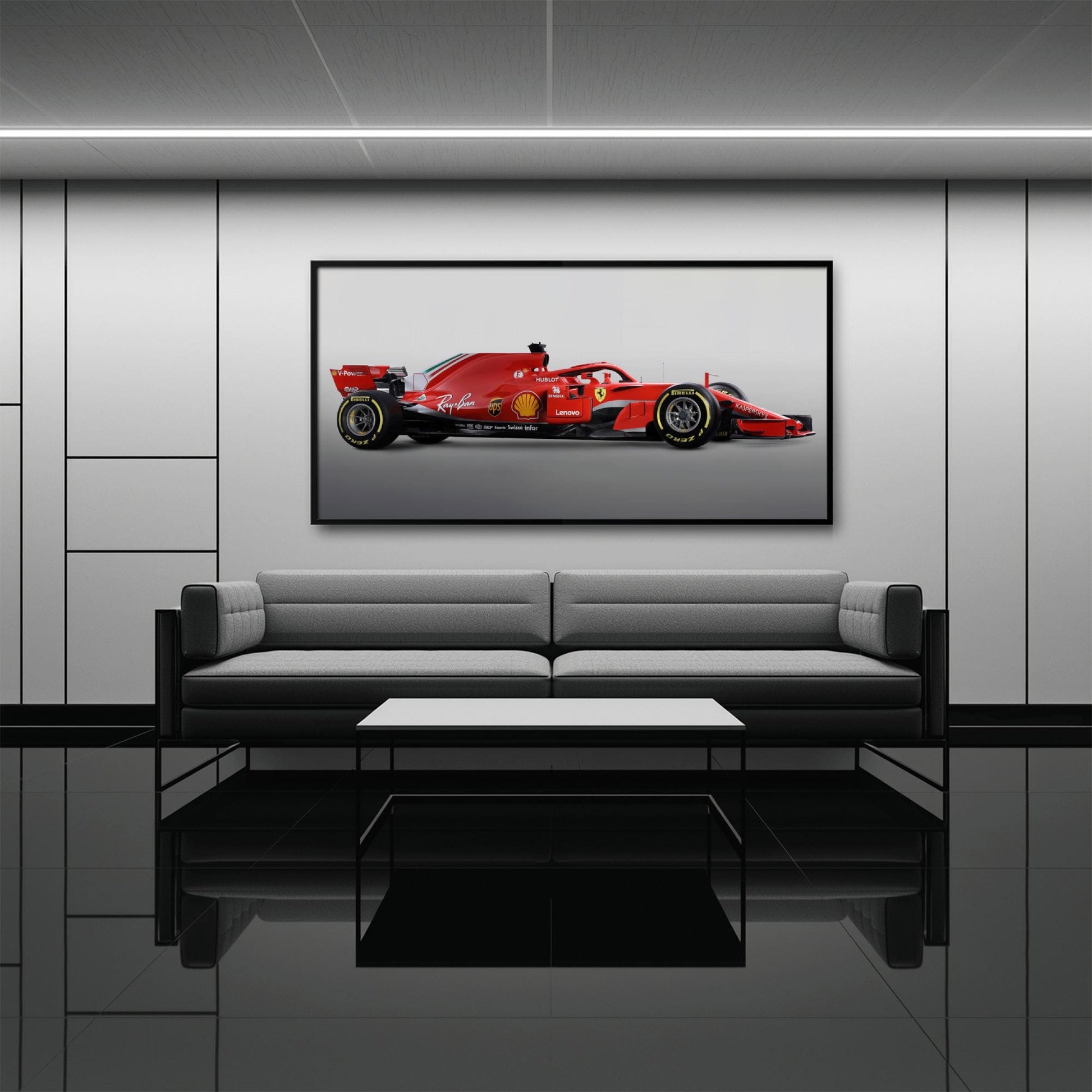 Ferrari SF71H Racing Legacy Canvas Print -Formula One Wall Art Cars