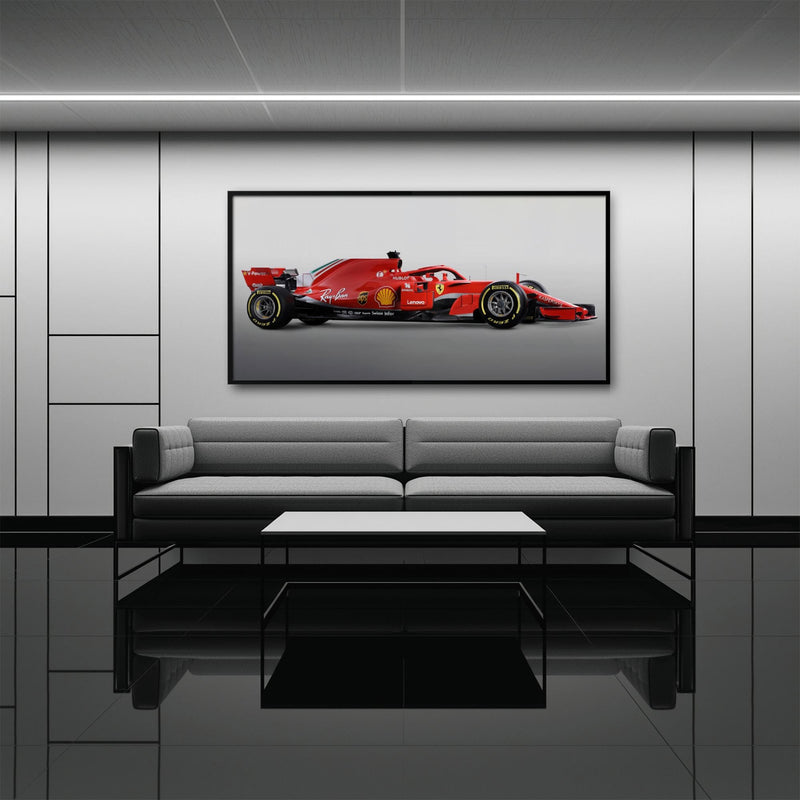 Ferrari SF71H Racing Legacy Canvas Print -Formula One Wall Art Cars